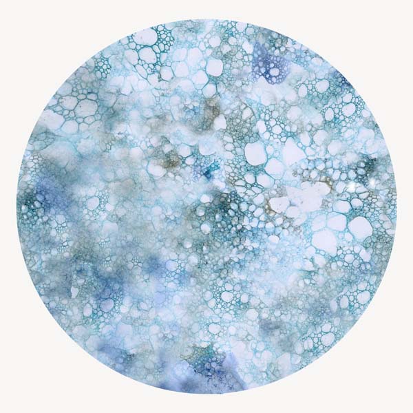 Blue Abstract Circle II