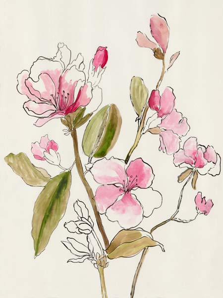 Pink Garden Whispers I