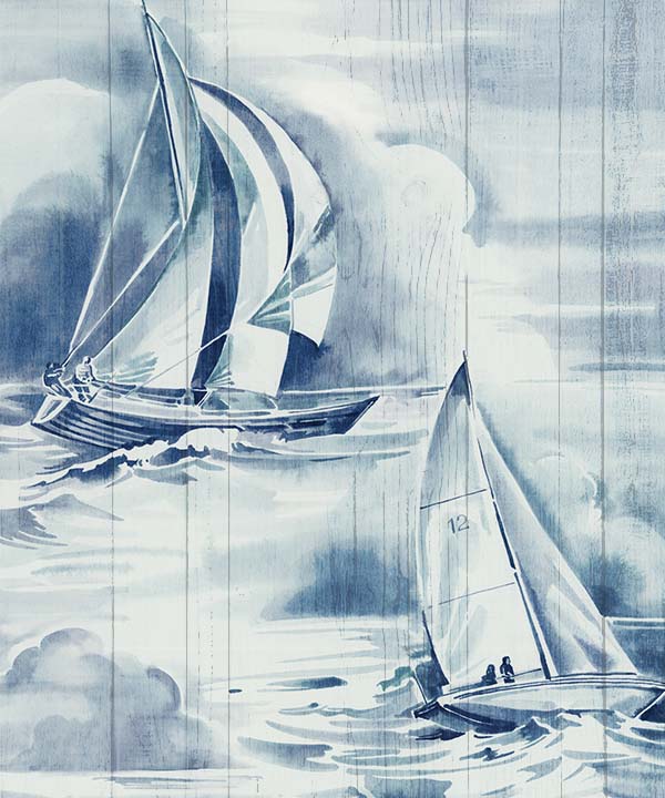 Blue Vintage Sea Life