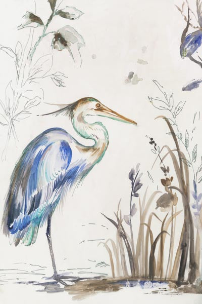 Heron Among Reeds