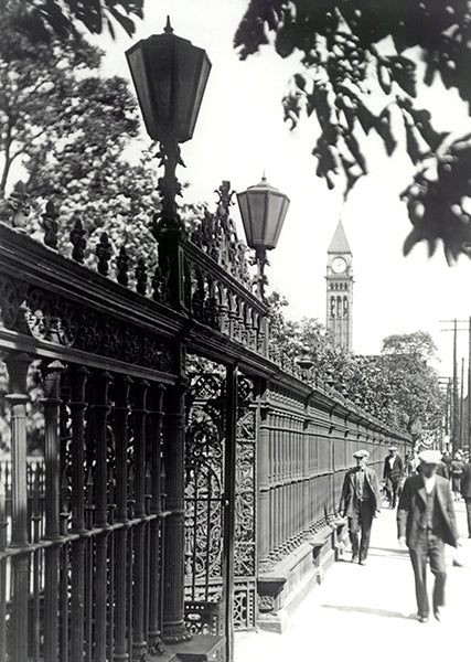 Historic Toronto Street Scene with Clock Tower