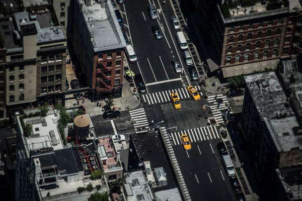 New York City Cab Aerial