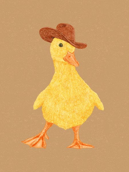 Daphne the Cowgirl Duckling