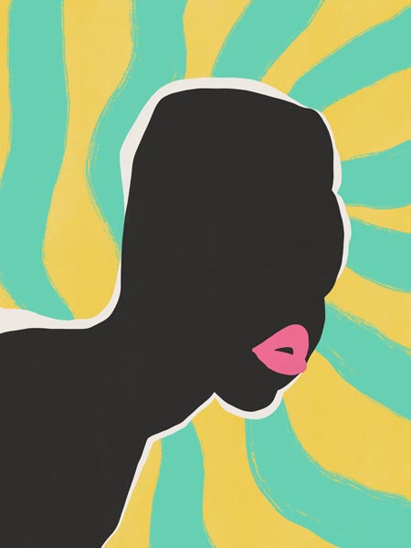 Silhouette in Swirls