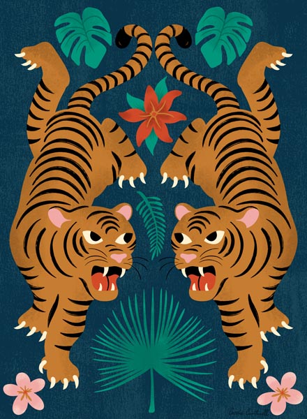 Tigers in Jungle Harmony