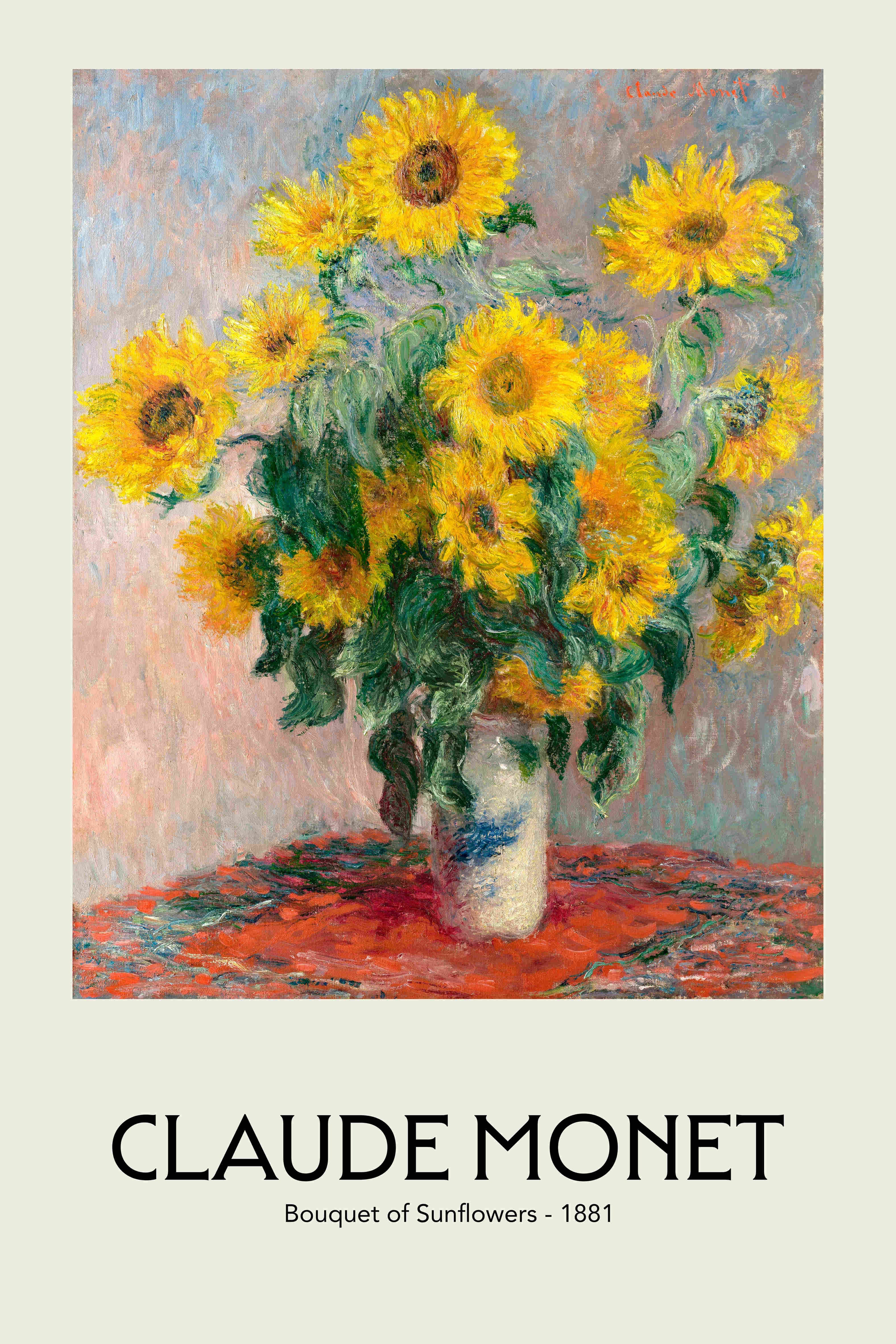 Claude Monet, Bouquet of Sunflowers -1881