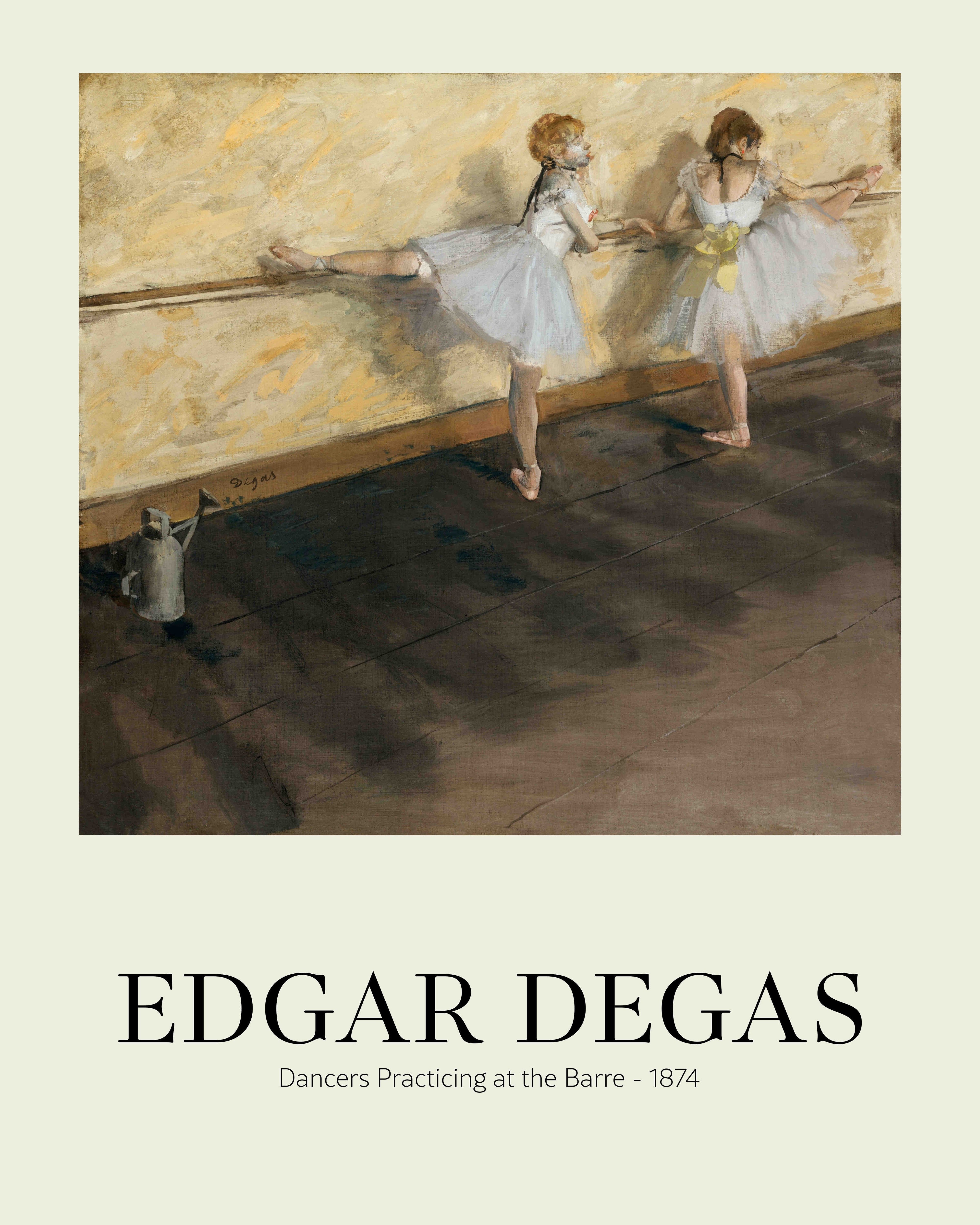 Edgar Degas, Dancers Practicing at the Barre -1874