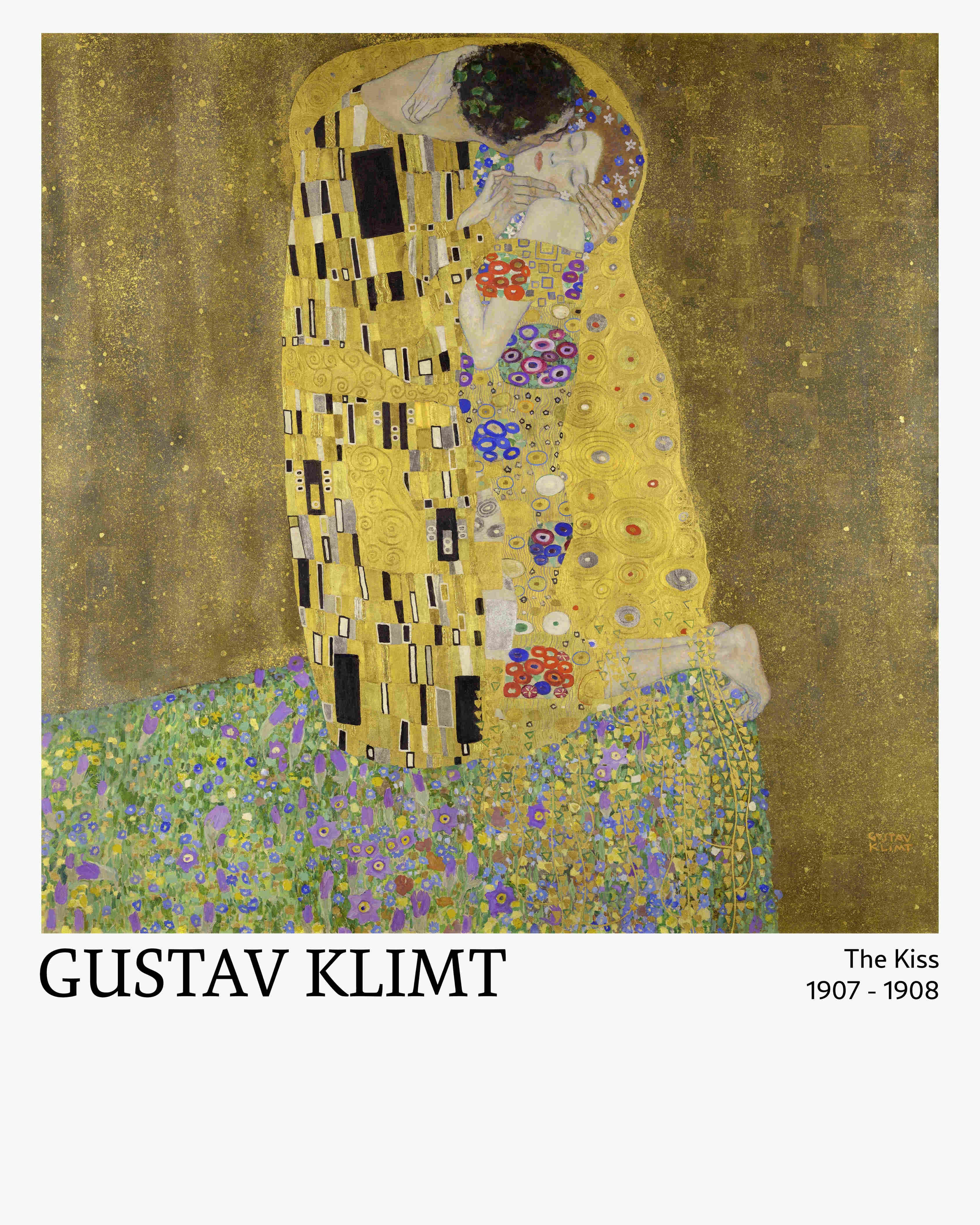 Gustav Klimt, The Kiss 1907-1908