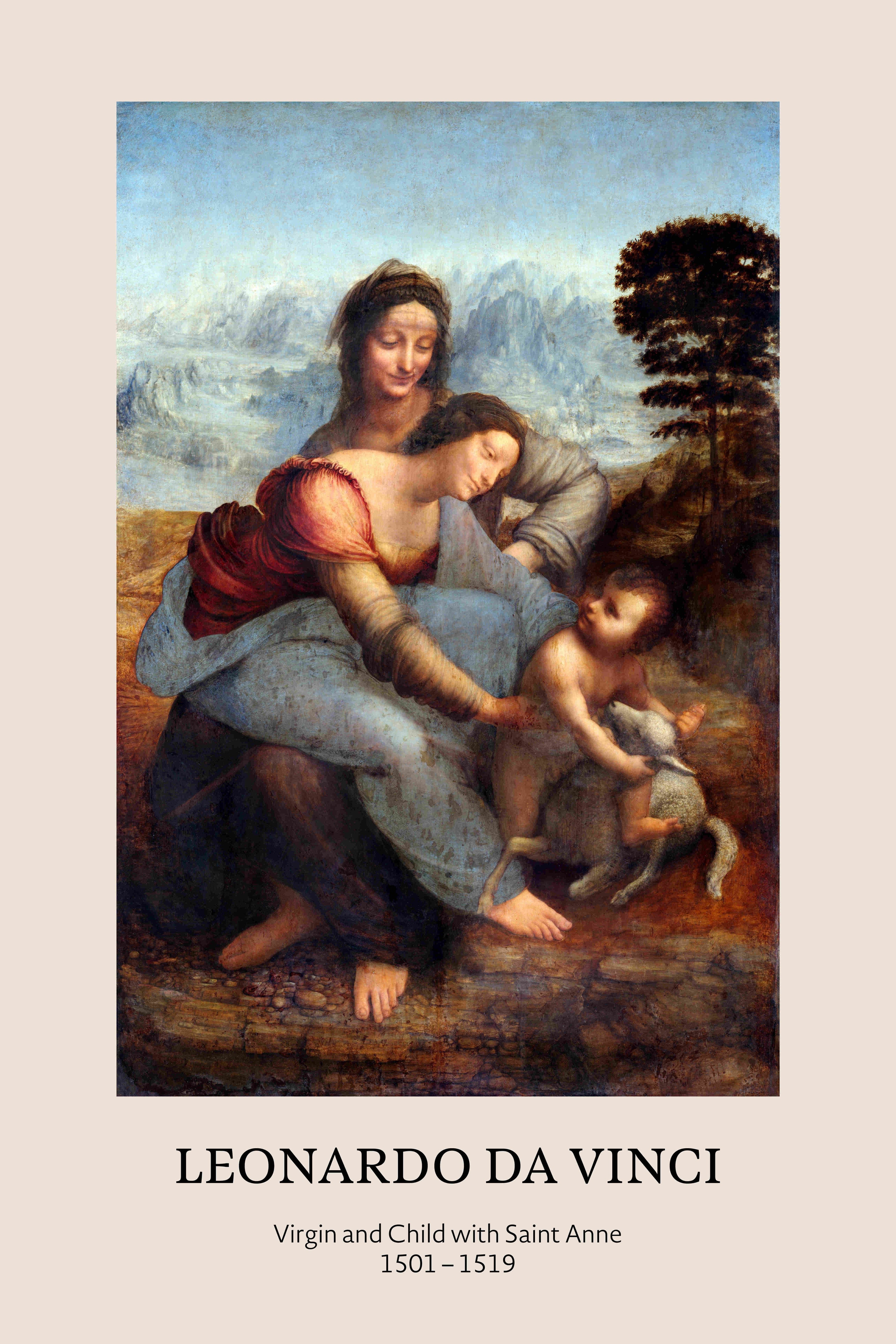 Leonardo Da Vinci, Virgin and Child with Saint Anne - 1501-1519