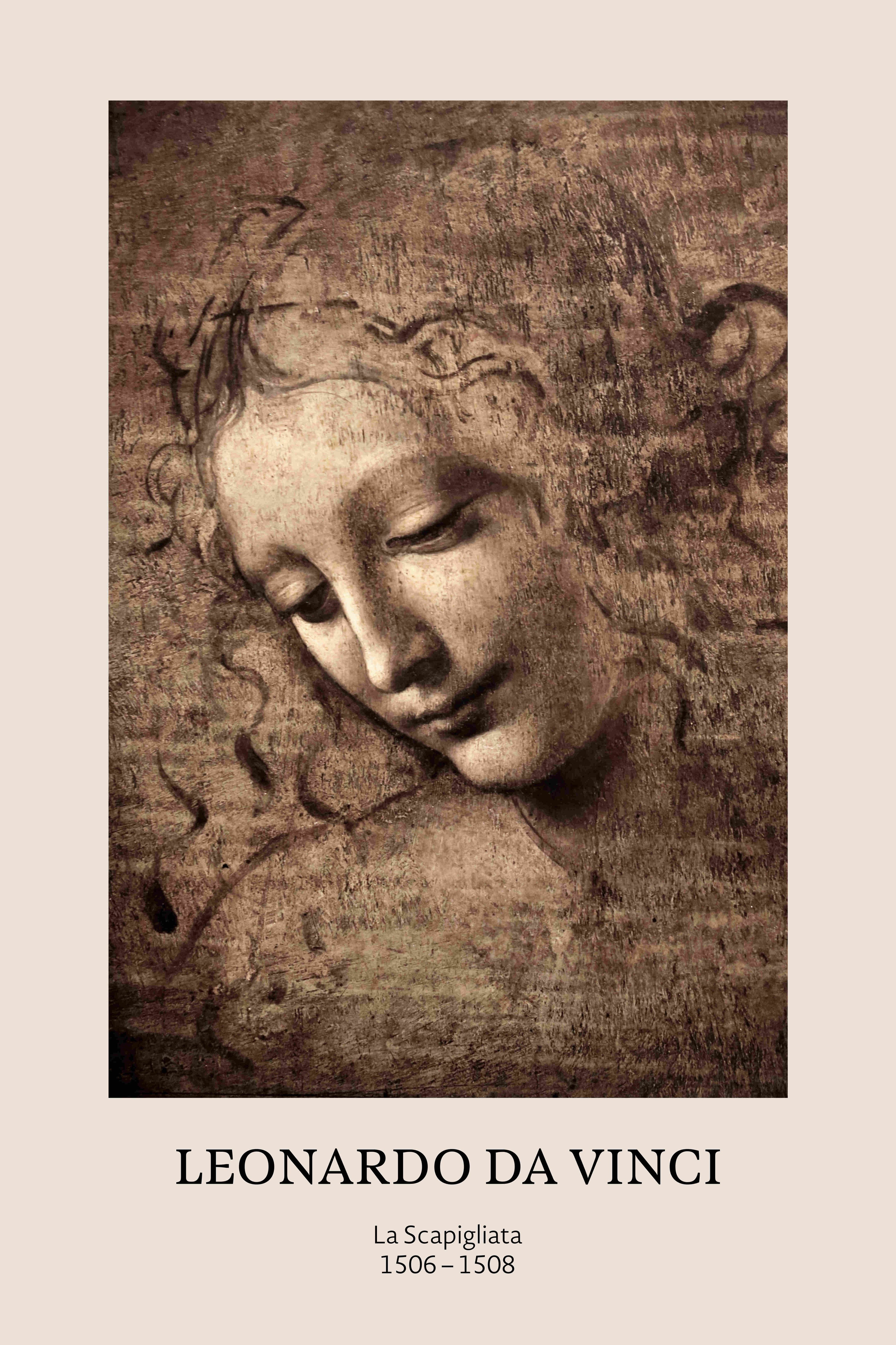 Leonardo Da Vinci, La Scapigliata - 1506-1508